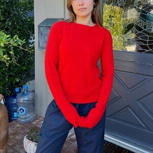 Vintage Red Cashmere Sweater